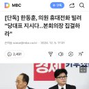 한동훈, 의원 휴대전화 빌려 &#34;당대표 지시다‥본회의장 집결하라&#34; 이미지