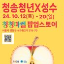 한국웰건 | 10월 성수팝업스토어 추천 놀거리 청송 사과 청청마켙