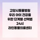 고양 우리아이 동물병원 | 고양시동물병원 우리 아이 건강을 위한 단계별 선택법 24시 라인동물의료센터