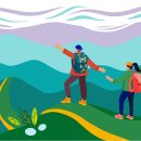 안전하고 즐거운 등산 이미지