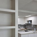 449 | 아파트 인테리어필름 싱크대 화장대 붙박이장 시트지 시공 후기 (한솔 콘크리트화이트, PX449 발렌블랑)