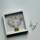 압화 투명액자 나의 소원은 | 서울 투명 압화 원목 액자, 예쁜 클레르 부케말리기 결혼 선물 추천 후기