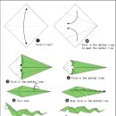 뱀 종이접기입니다. 이미지