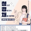 청소년수련관(관내) | [대학생 자원봉사자 모집] 후기청소년 경제지식 채움 프로그램 &#39;청경채&#39;