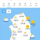 오늘의 날씨🌞☔️☃️, 2024년 8월 10일 토요일 이미지