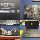 GIGABYTE AORUS 17G RX7G 노트북 팬 교체 수리 진행건 (팬 소음) 이미지
