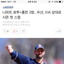 니퍼트 호투+홈런 2방...두산, KIA 상대로 시즌 첫 스윕 이미지