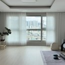 래미안 어반파크 | 부산 연지 래미안 어반파크 커튼에 채광의 따뜻함을 담았어요