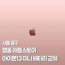 미니스토어 | 아이폰13 미니 배터리 교체 명동 애플스토어 방문 후기