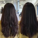 버스승차대 15-293 | 왕십리역 미용실 에이바헤어 손상모 헤어 클리닉 전후