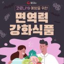 [카드뉴스] 코로나19 예방을 위한 면역력 강화 식품​ 이미지