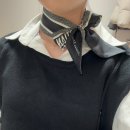 리본매는 아롱이 | 디올 30 Montaigne 미차 스카프 블랙&amp;화이트 실크 트윌 현대백화점 압구정본점 구매후기 (착용샷 첨부)