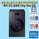 스마트 플러스 세탁 | 삼성 비스포크 AI 콤보 WD90F25CHB 세탁 건조 일체형 25kg 18kg 구매 후기 할인 혜택 추천