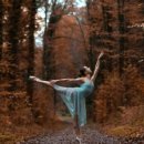 아침을 여는 발레 스트레칭 이미지