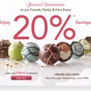 [GODIVA]고디바 20% OFF Friends & Family - Online Exclusive 이미지