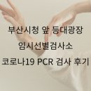 등대영어교습소 | 부산시청 앞 등대광장 임시 선별검사소에서 코로나19 PCR 검사받고 왔어요!!