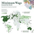 매핑됨: 전 세계 최저 임금 이미지