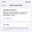 아이폰 XR 배터리효율 71% 이미지