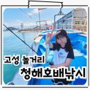 고성 놀거리 아이랑 고성배낚시 체험 가자미회 맛집 청해호배낚시