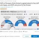 [WD] &#34;한국인 82% 한국 살기 좋은곳, 84% 한국인 자랑스럽다&#34; 해외반응 이미지