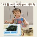 대야행복한어린이집 | 미역 촉감놀이부터 미역국까지｜21개월 아기 후기 &amp; 개월별 놀이방법 효과