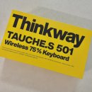 백년씽크 | Thinkway: 씽크웨이 토체S 501 풀알루미늄 유무선 75배열 82키 기계식 키보드 카밍 베이지, 피치소다축