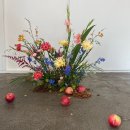 안녕? 가을센터피스 | 촬영 생화 플라워 디렉팅 / 생화 센터피스 업체 비교 &amp; 조화 센터피스 대여 (with 르 랜드 내돈내산...