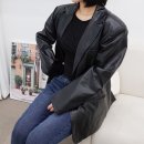 여성 <b>오버</b>핏 가죽 자켓 <b>시크</b>한 봄 여자자켓코디 방법