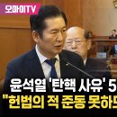 헌재에선 정청래 탄핵사유 5가지 이미지