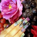 꽃나비 네일 이미지