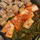 부추랑 삼겹살 이미지