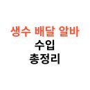 2025년 생수 배달 알바, 수입과 체력 소모 현실은?