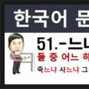 한국어 문법 250 - 51 - 느냐 - 느냐, 한국어능력시험, TOPIK2 이미지