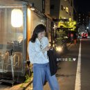강민경 인스타 속 데님 팬츠 어디꺼? 아비에무아 워시드 턴-업 와이드 진 리뷰!