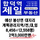 예산 봉산면 계획관리지역 전,대,임 8,456㎡ /2억3,000만원 이미지