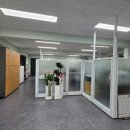 부천재가복지센터 | 부천 효경재가복지센터 사무실 공간 나누기, 화이트 유리 파티션 1500 시공 후기