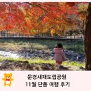 동화원산장 | 문경새재도립공원 11월 단풍여행 아이랑