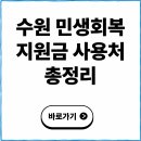 다이소 수원연무점 | 수원 민생회복지원금 사용처 총정리