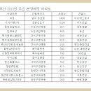 2013년 부산 아파트 입주예정 물량과 분양예정 물량 이미지