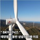 'SK이터닉스 신재생 대장주' 태양광주 동반 상승의 진짜 이유