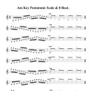 Am Key 5Block Pentatonic Scale &amp; 8 Beat 이미지