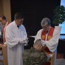 포함 해병대 진중세례식과 축복기도 이미지