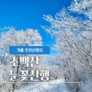 죽령 옛길 | [소백산] 겨울 눈꽃산행 명소 (죽령 옛길 - 연화봉 - 비로봉 - 어의곡)