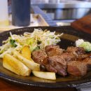 (장유맛집/율하맛집) 율하 데판킹 / 안심 &amp; 등심 꽃새우 철판스테이크