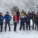 진주동산 산악회 축령산 눈산행하다 이미지