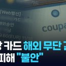 쿠팡 카드로 무단해외결제 발생 이미지