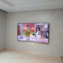 [협력업체/망고TV] 지저분한 거실NO 선안보이는 벽걸이티비로 깔끔한 거실을 만들어드립니다! 이미지
