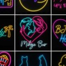 캔버스 네온사인 제작 이미지