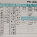시외버스 터미널 시간표.... 이미지