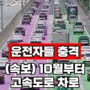 10월부터 고속도로 차로간 이동 금지! 모든 차선 지정차로 시행! 이미지